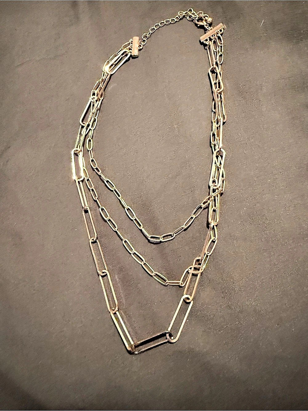 3 Layered Chain Necklaces in Gold